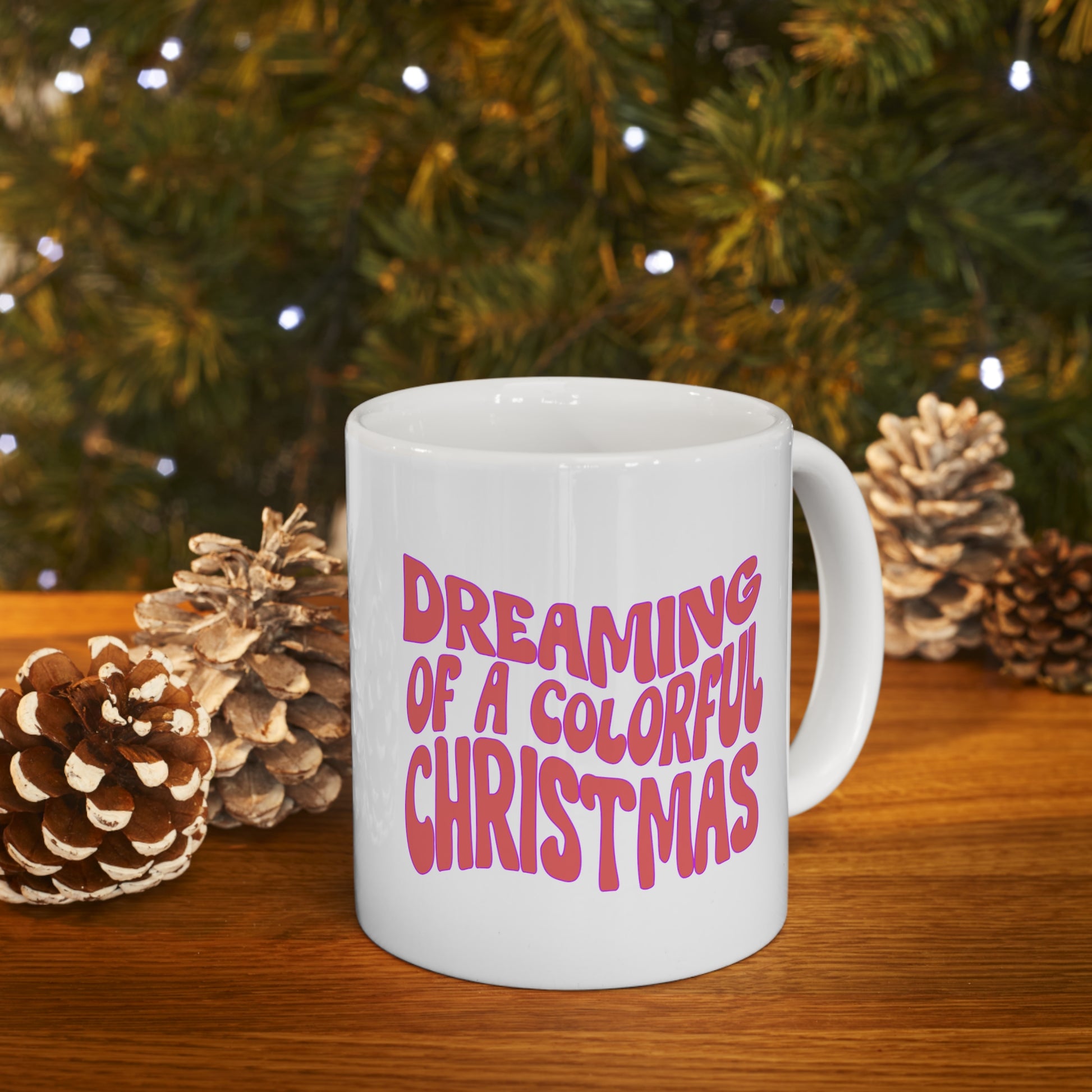 Dreaming of a Colorful Christmas Mug