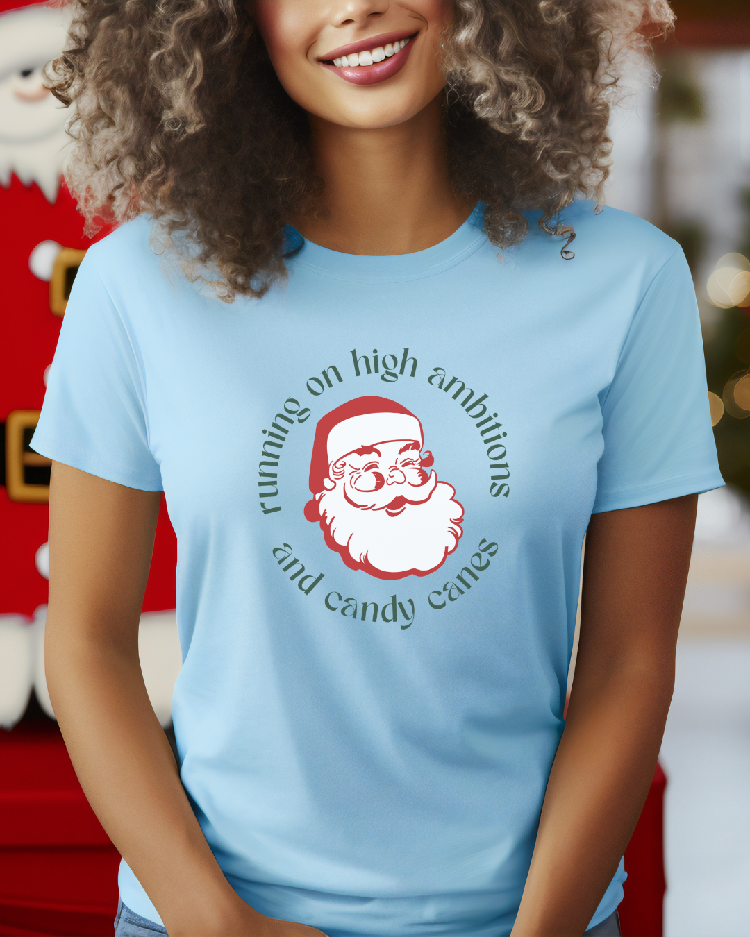 Running on High Ambitions and Candy Canes T-shirt