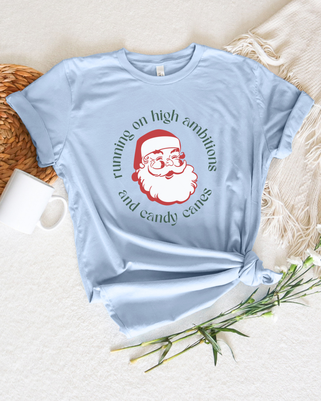 Running on High Ambitions and Candy Canes T-shirt