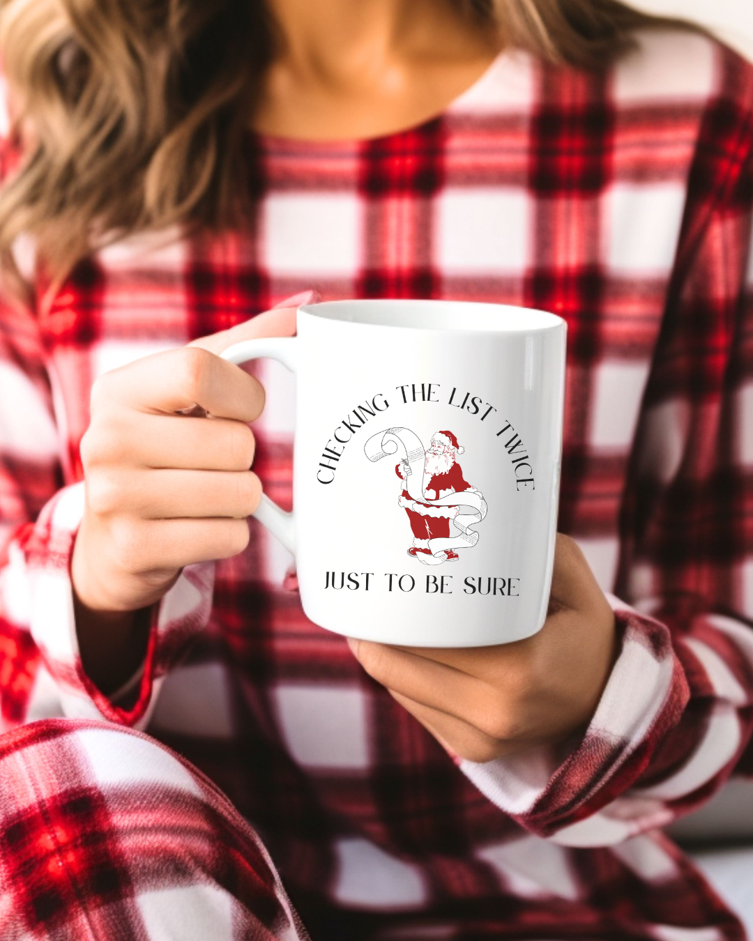 checking the list twice mug, enneagram merchandise, enneagram mug, enneagram christmas mug, enneagram type 6, enneagram christmas, christmas mug, coffee mug, enneagram gift