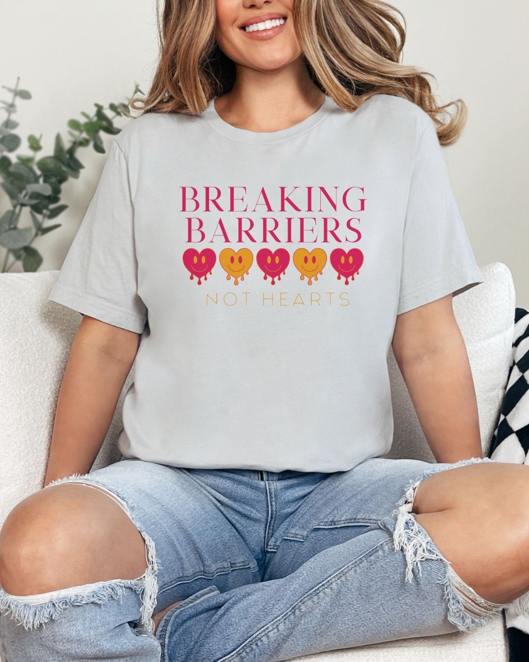 Breaking Barriers, Not Hearts T-shirt