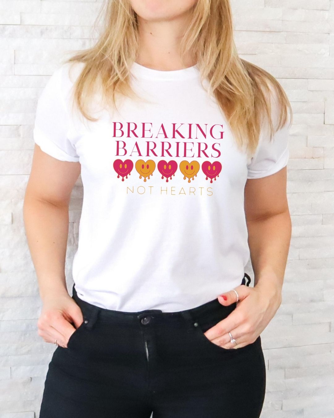 Breaking Barriers, Not Hearts T-shirt